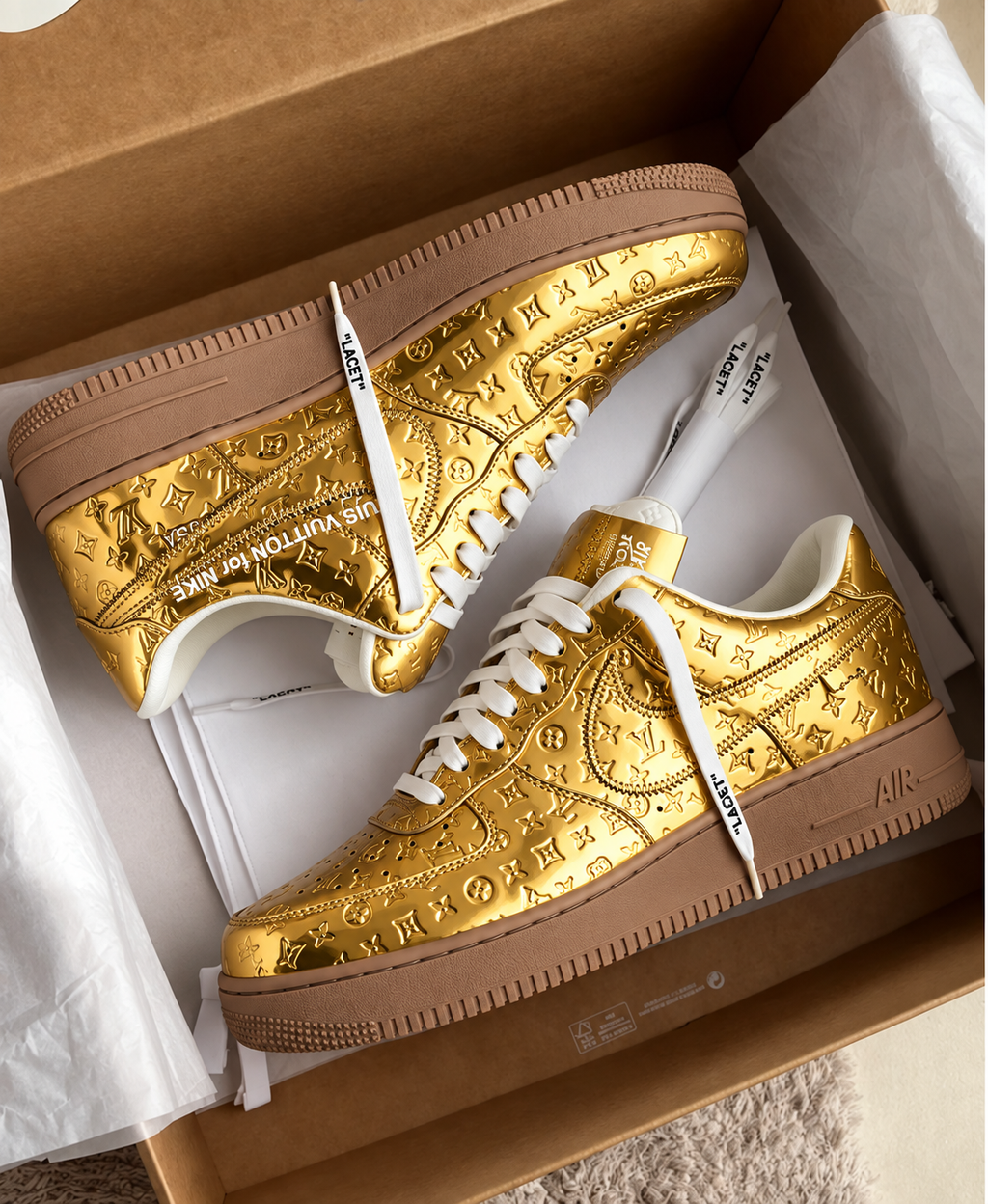 LV × AF1 – Luxury Monogram Sneaker