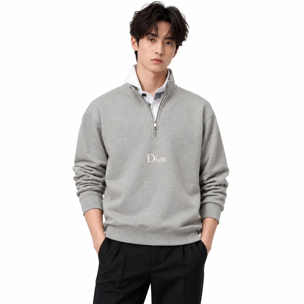 Sweatshirt with Zip Neckline dior