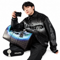 LV Crystal Night Varsity Jacket – Black