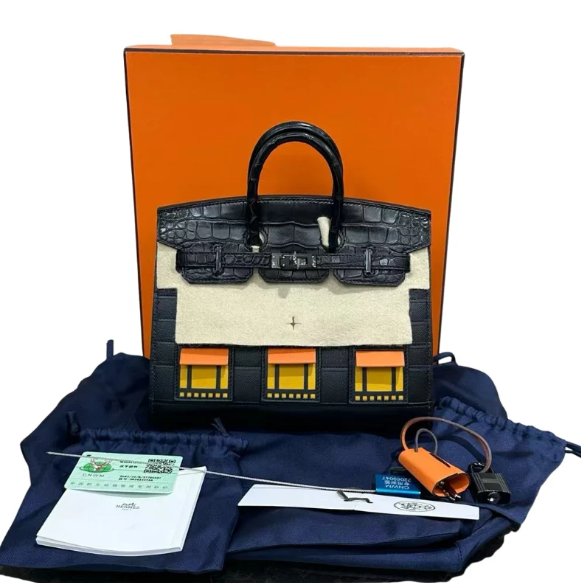H Midnight Faubourg Architectural Luxury Top Handle Bag