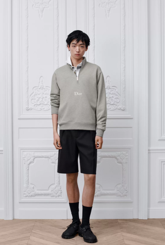 Sweatshirt with Zip Neckline dior